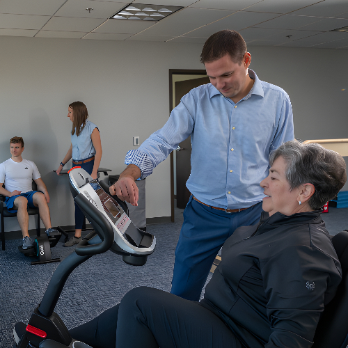post-surgical-exercise-bike-physiokc-physical-therapy-kansas-city-leawood-ms