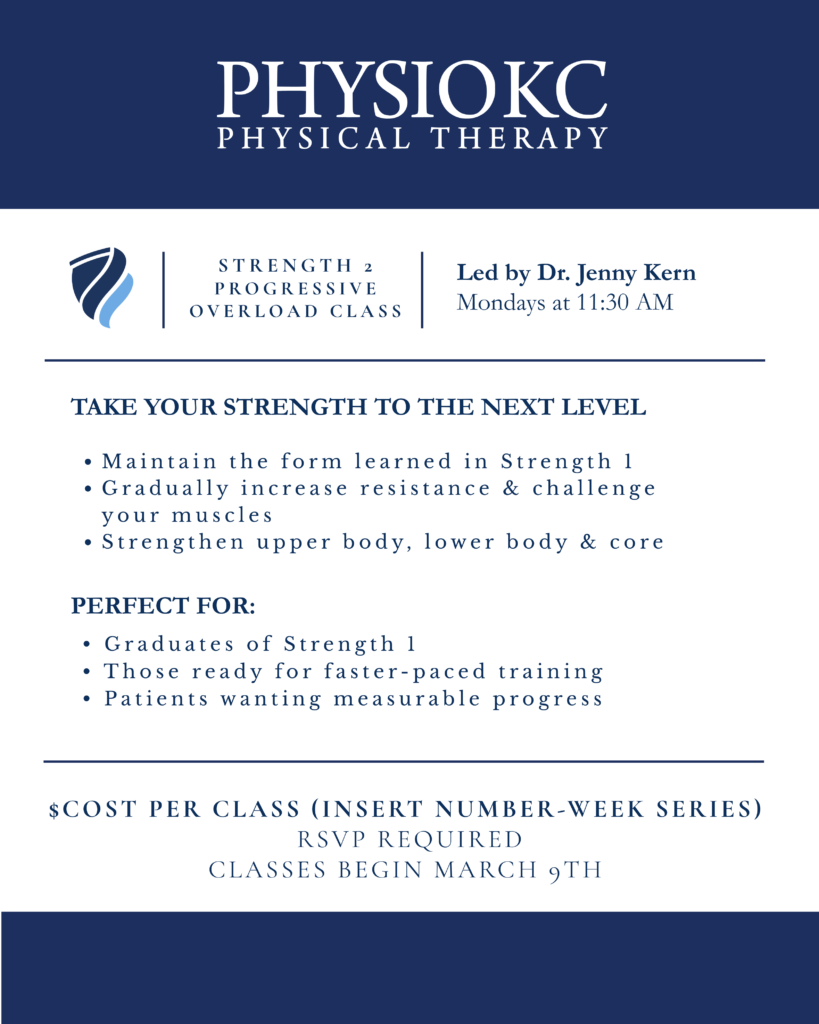 STRENGTH 2
PROGRESSIVE
OVERLOAD CLASS